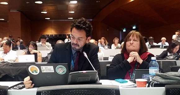 AWI's marine animal consultant, Kate O'Connell, attending the World Heritage Committee meeting in Baku, Azerbaijan