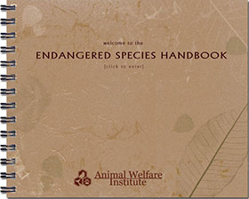 Book cover of Endangered Species Handbook