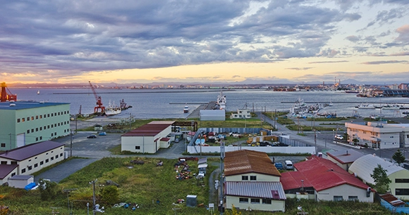 a whaling shipyard in Japan