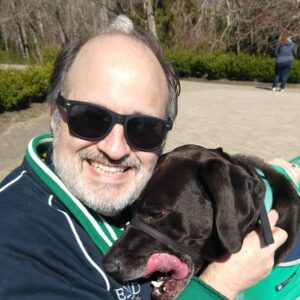 Paul and his rescue dog Hunter