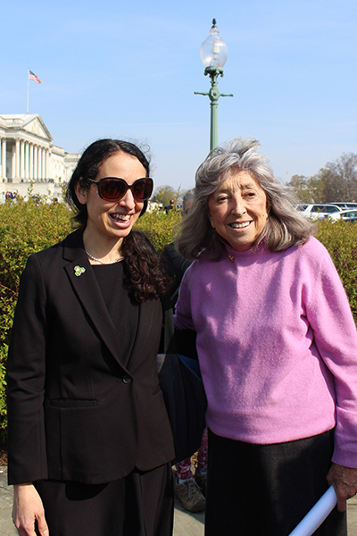 AWI's Equine Program director, Dr. Joanna Grossman, poses with Congresswoman Dina Titus.